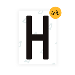 Alite Nanofilm for Spain Moto license plates - Symbol "H"