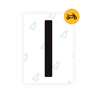 Alite Nanofilm for Spain Moto license plates - Symbol "I"
