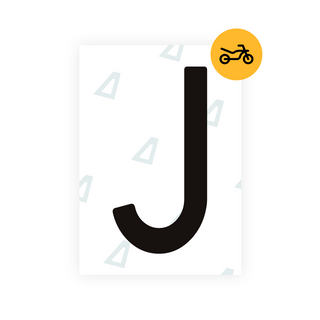 Alite Nanofilm for Spain Moto license plates - Symbol "J"