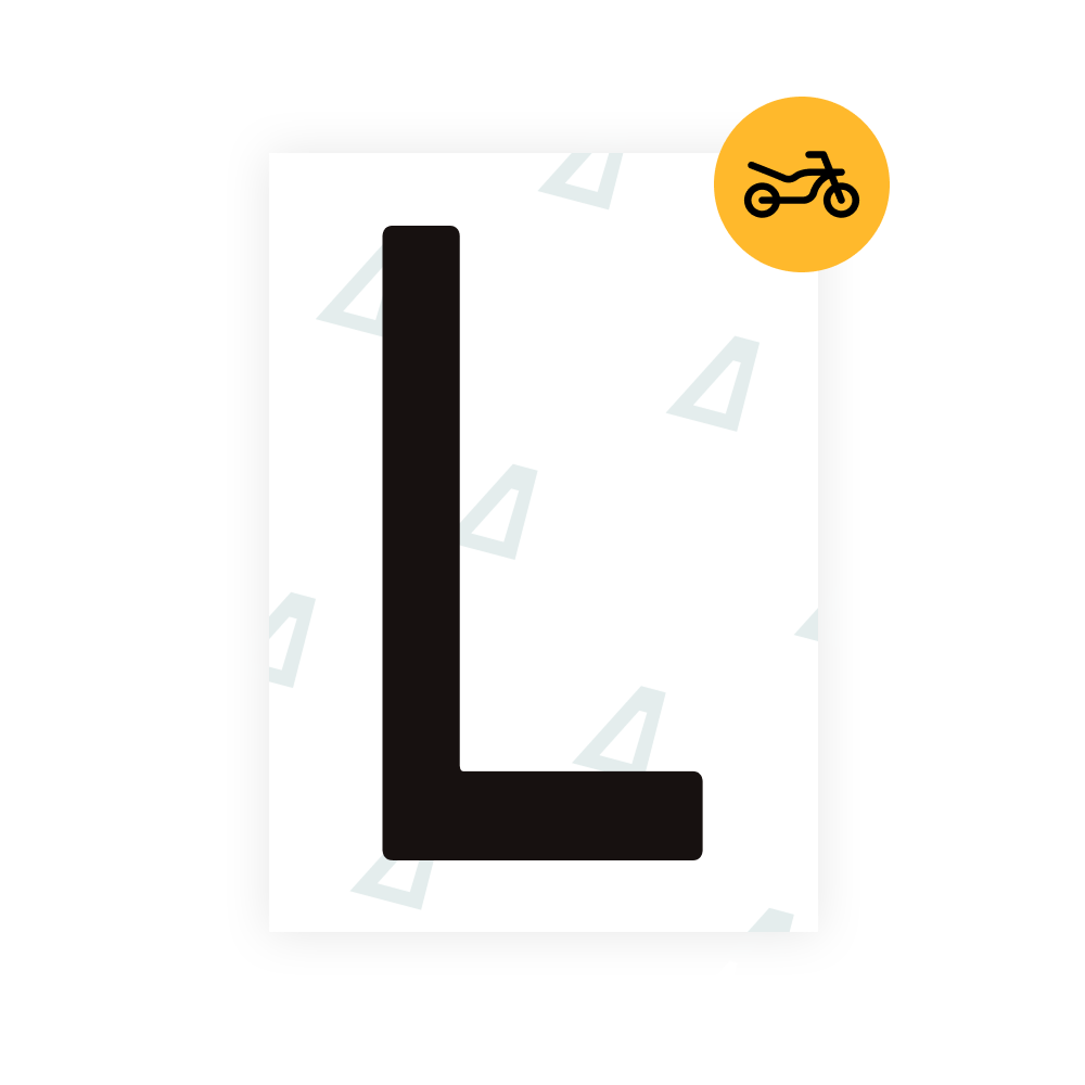 Alite Nanofilm for Spain Moto license plates - Symbol "L"