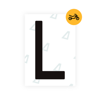 Alite Nanofilm for Spain Moto license plates - Symbol "L"
