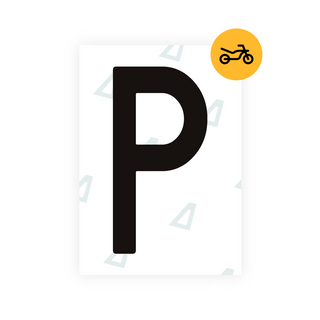 Alite Nanofilm for Spain Moto license plates - Symbol "P"