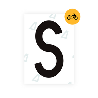 Alite Nanofilm for Spain Moto license plates - Symbol "S"