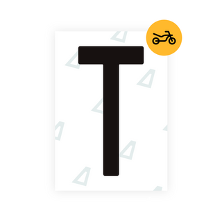 Alite Nanofilm for Spain Moto license plates - Symbol "T"