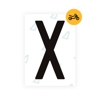 Alite Nanofilm for Spain Moto license plates - Symbol "X"