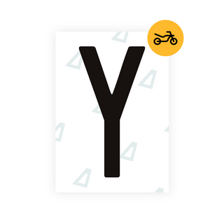 Alite Nanofilm for Spain Moto license plates - Symbol "Y"