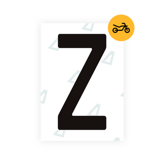 Alite Nanofilm for Spain Moto license plates - Symbol "Z"