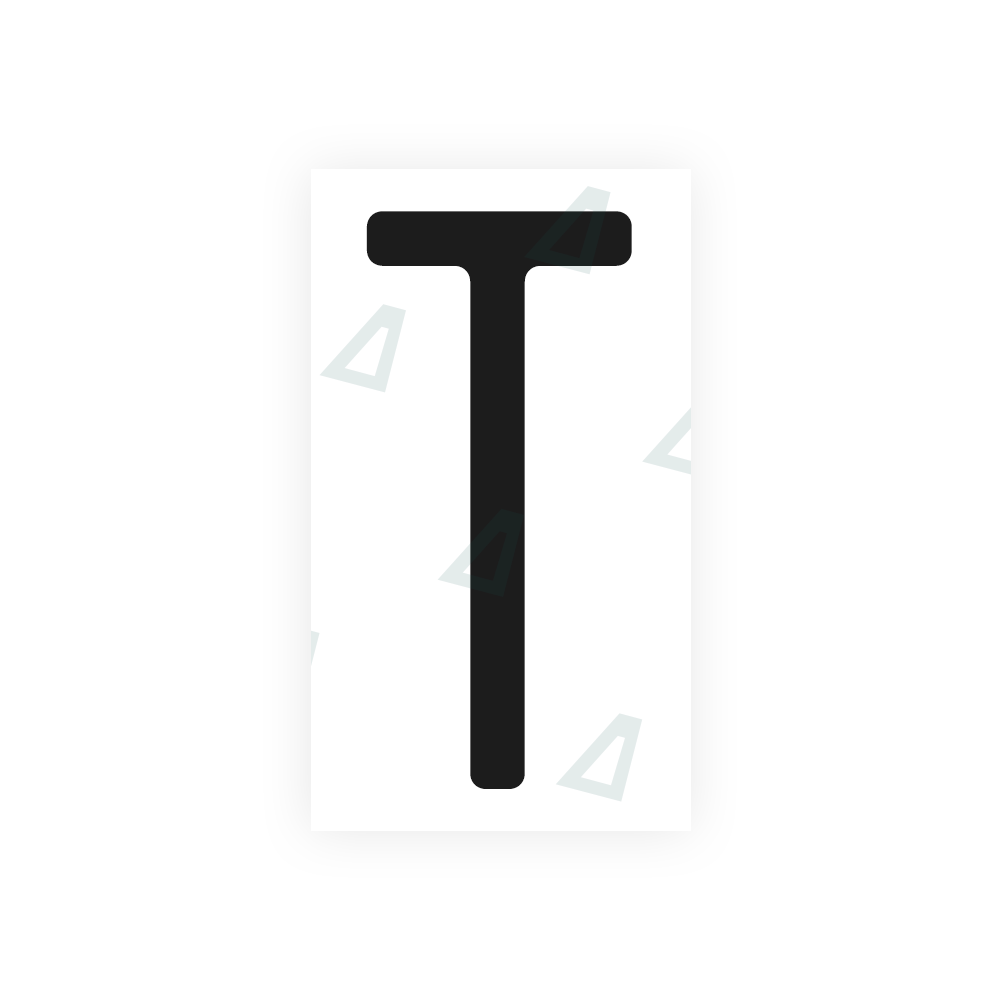 Alite Nanofilm for US (Massachusetts) license plates - Symbol "T" - Alite