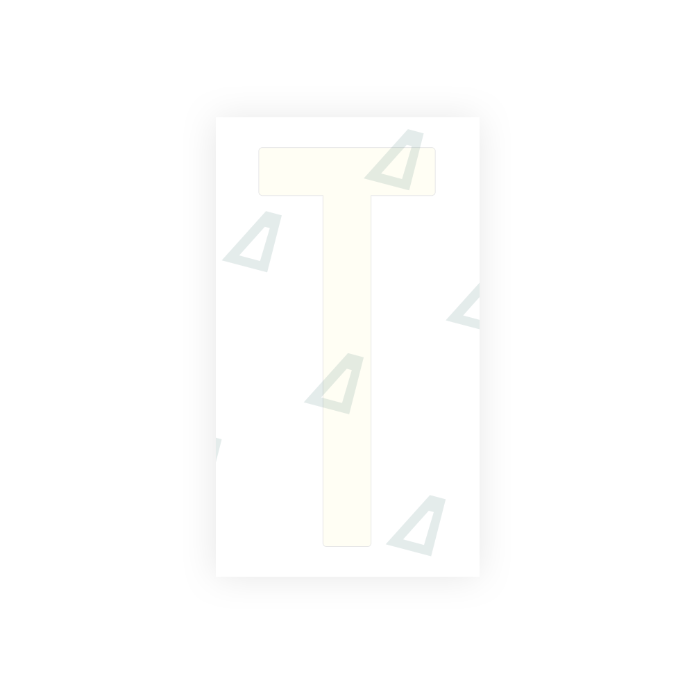 Alite Nanofilm for US (New Jersey) Moto license plates - Symbol "T" - Alite