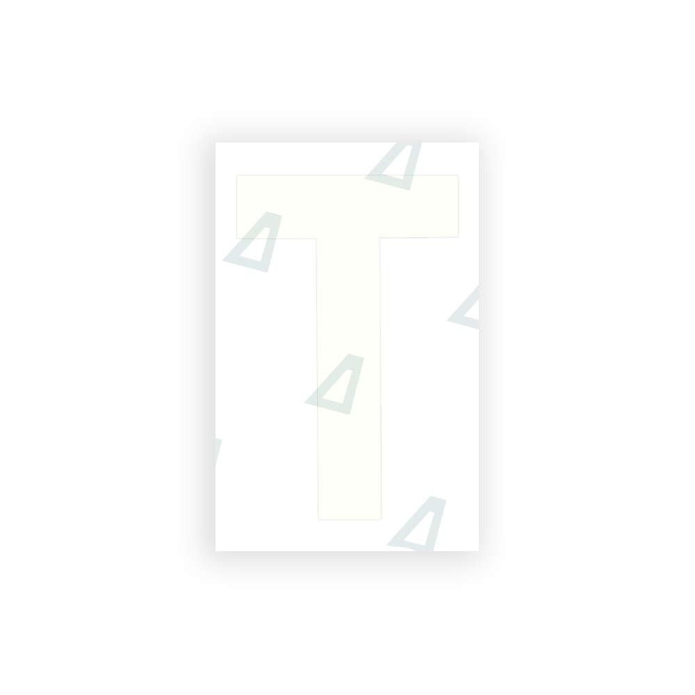Alite Nanofilm for United Kingdom license plates - Symbol "T" - Alite