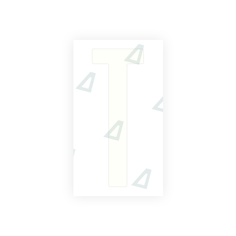 Alite Nanofilm for US (Ohio 2021) license plates - Symbol "T" - Alite