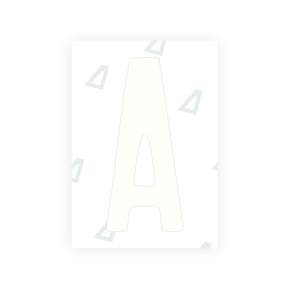 Alite Nanofilm for US (Connecticut 2013) license plates - Symbol "A" - Alite