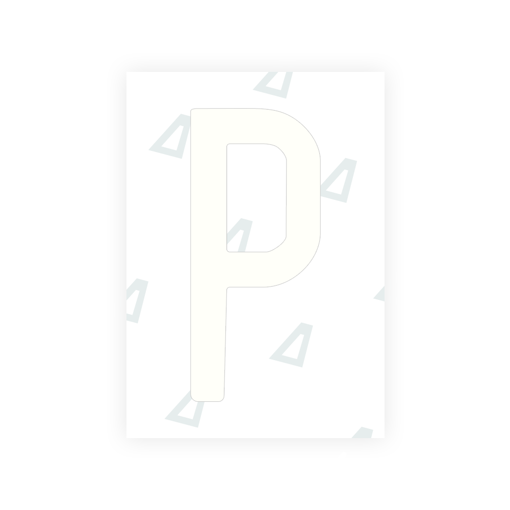 Alite Nanofilm for US (Connecticut 2013) license plates - Symbol "P" - Alite