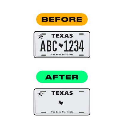 Alite Nanofilm for US (Texas) Moto license plates - Symbol "X" - Alite