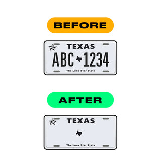 Alite Nanofilm for US (Texas) license plates - Symbol "U" - Alite