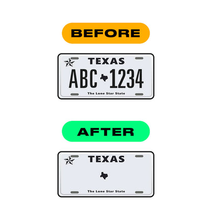 Alite Nanofilm for US (Texas) license plates - Symbol "U" - Alite
