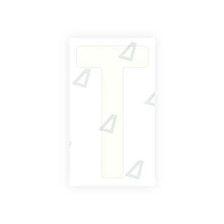 Alite Nanofilm for Tanzania (standard) license plates - Symbol "T"