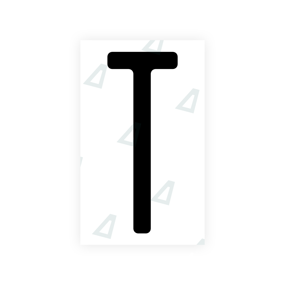 Alite Nanofilm for US (New Jersey - Embossed) license plates - Symbol "T" - Alite