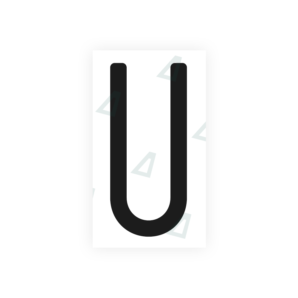 Alite Nanofilm for US (Massachusetts) license plates - Symbol "U" - Alite