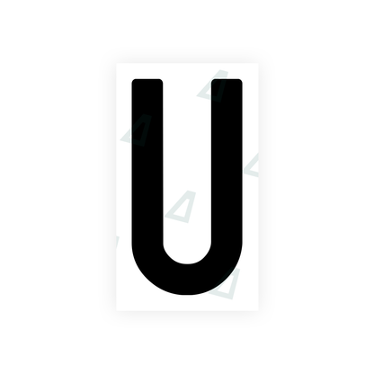 Alite Nanofilm for India license plates - Symbol "U" - Alite