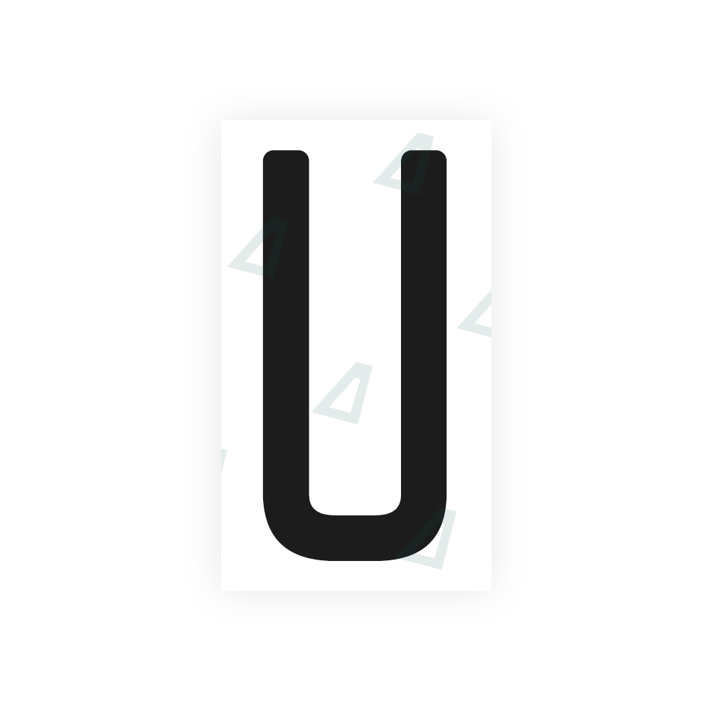 Alite Nanofilm for US (Quebec) license plates - Symbol "U" - Alite