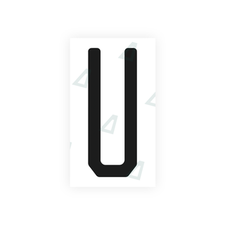 Alite Nanofilm for US (Florida 2003) license plates - Symbol "U" - Alite