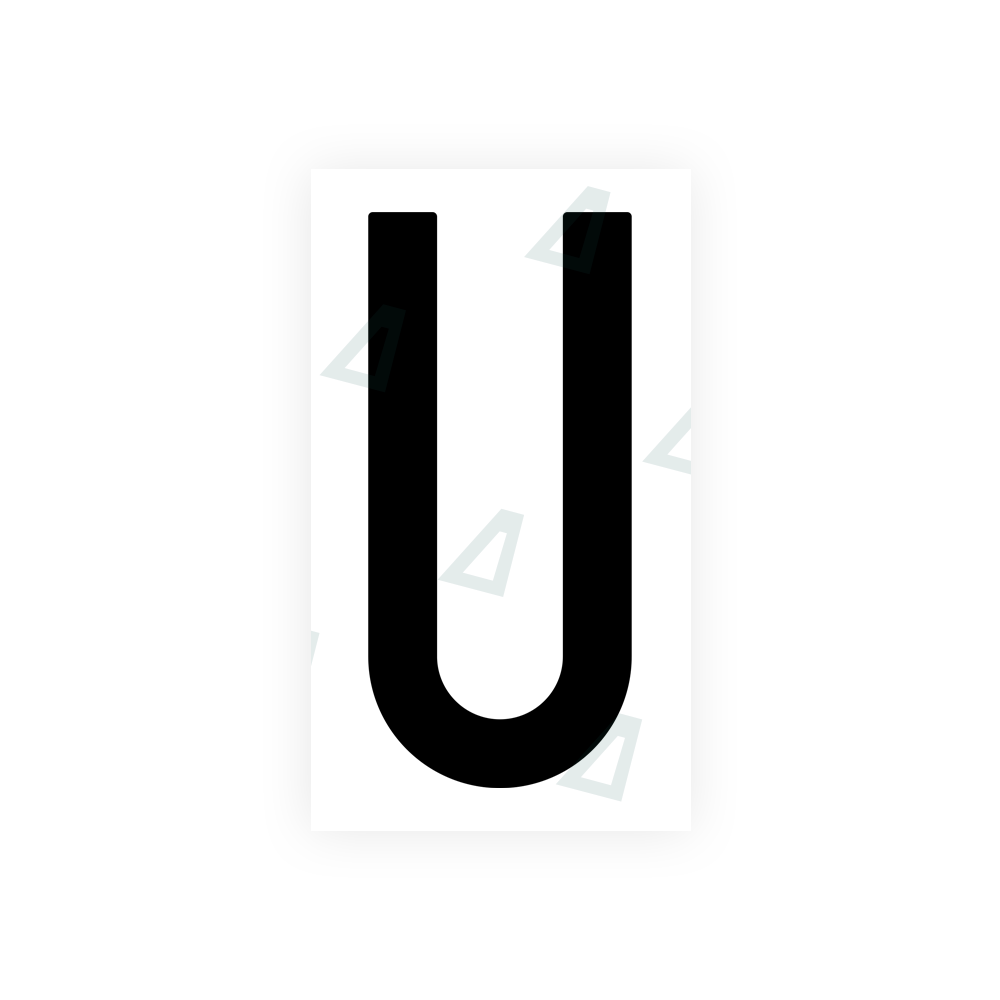 Alite Nanofilm for US (New Jersey - Flat) license plates - Symbol "U" - Alite