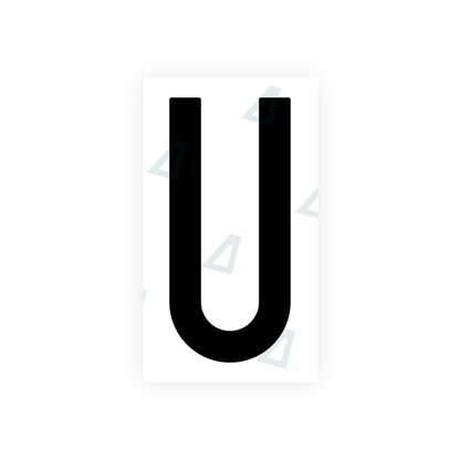 Alite Nanofilm for US (New Jersey - Flat) license plates - Symbol "U" - Alite