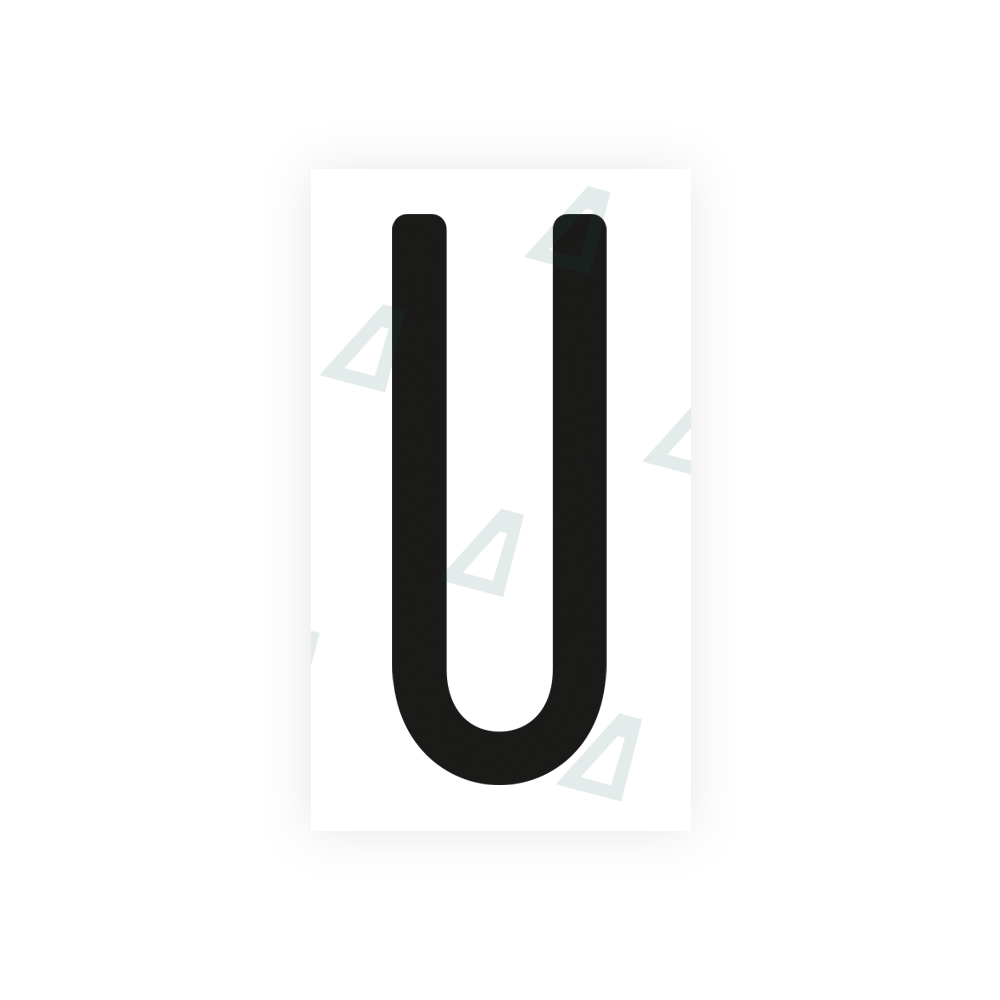 Alite Nanofilm for US (Ohio 2013) license plates - Symbol "U" - Alite