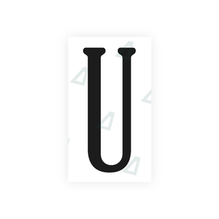 Alite Nanofilm for US (Virginia) license plates - Symbol "U" - Alite