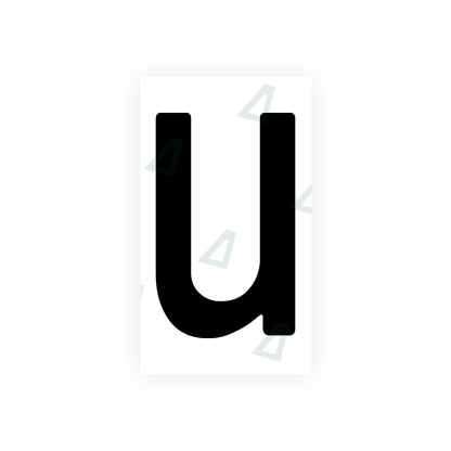 Alite Nanofilm for Uzbekistan number plates - Symbol "U" - Alite