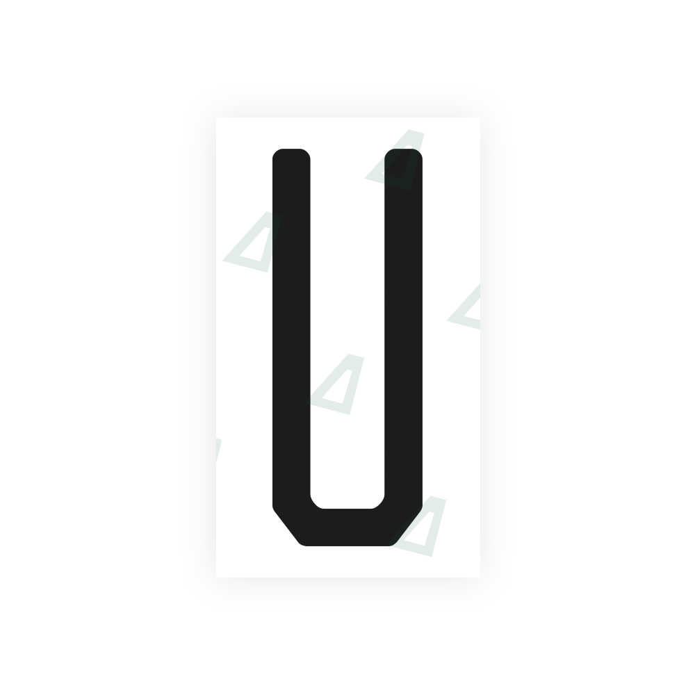 Alite Nanofilm for US (Michigan) license plates - Symbol "U" - Alite
