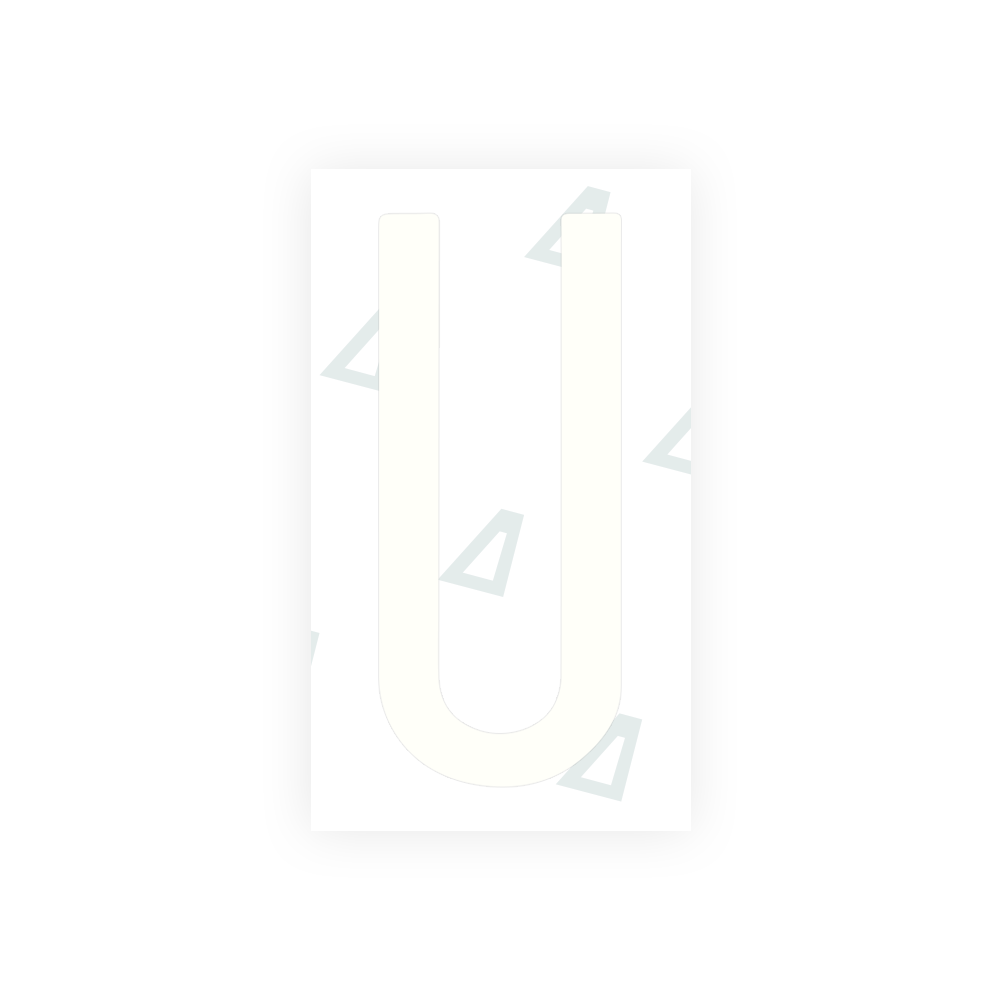 Alite Nanofilm for Mexico license plates - Symbol "U" - Alite