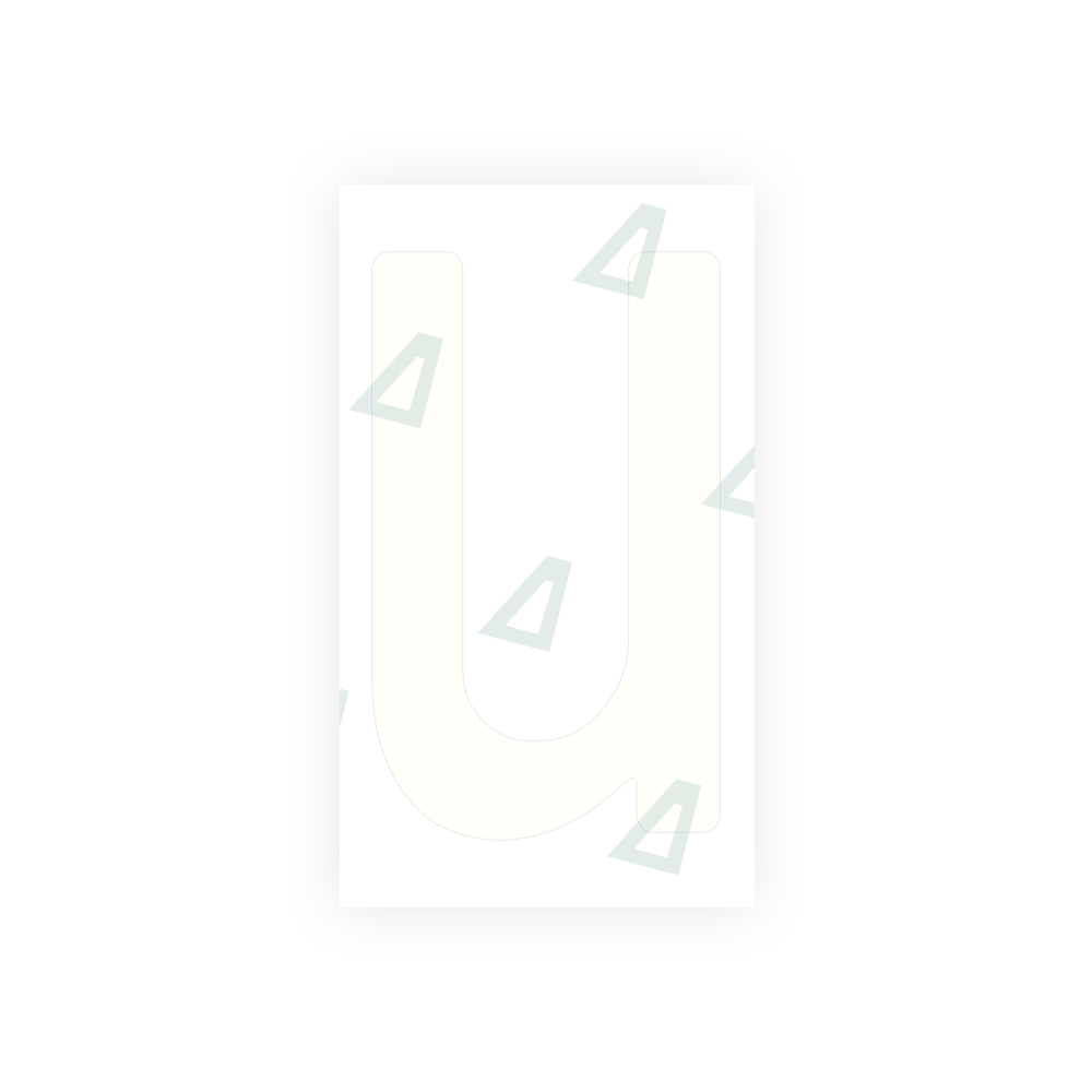 Alite Nanofilm for Uruguay license plates - Symbol "U" - Alite