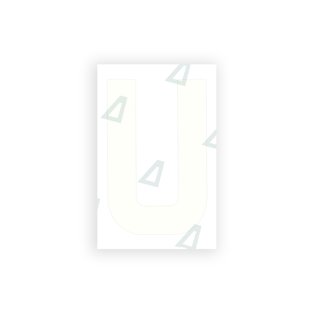 Alite Nanofilm for United Kingdom license plates - Symbol "U" - Alite