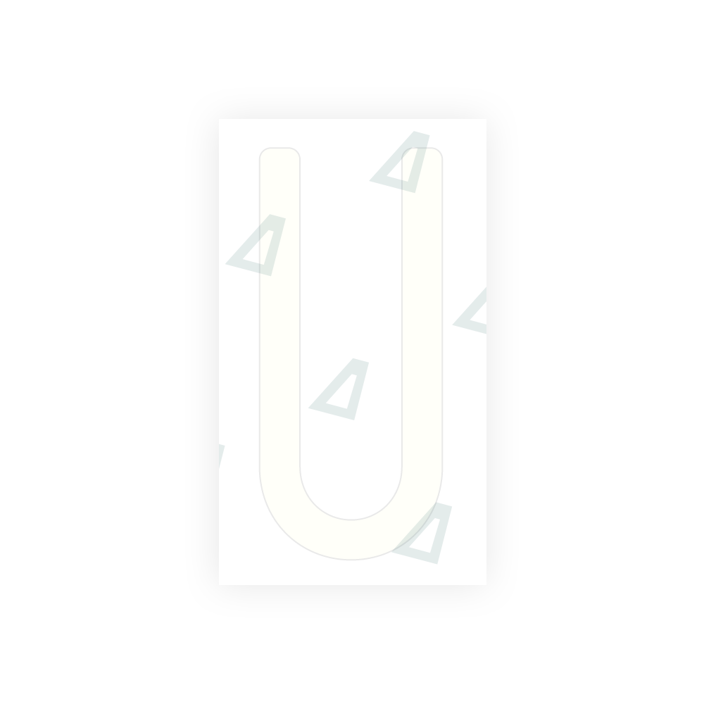 Alite Nanofilm for US (Massachusetts) license plates - Symbol "U" - Alite