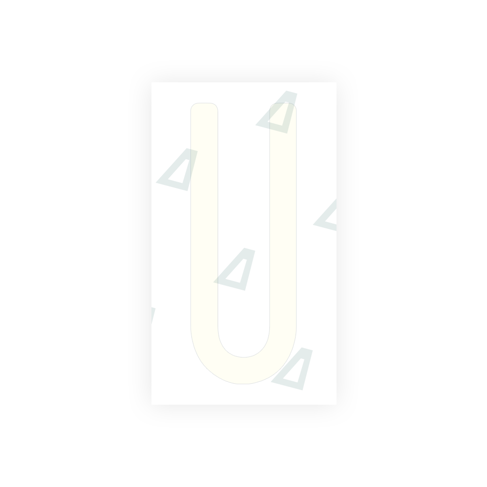 Alite Nanofilm for US (Pennsylvania) license plates - Symbol "U" - Alite