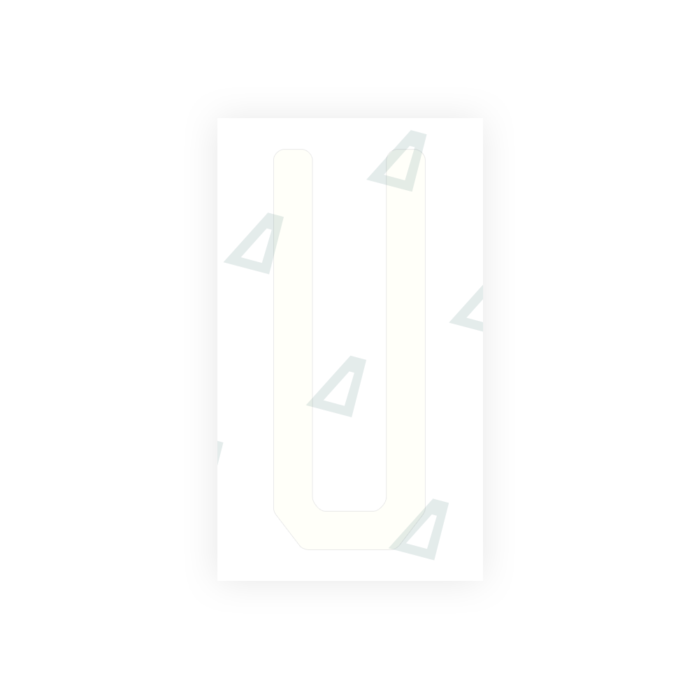 Alite Nanofilm for US (Michigan) license plates - Symbol "U" - Alite