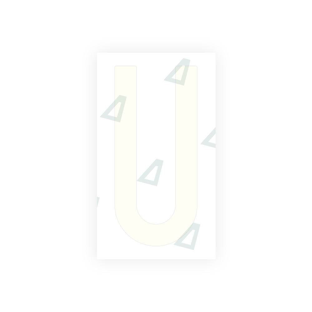 Alite Nanofilm for US (New Jersey) Moto license plates - Symbol "U" - Alite