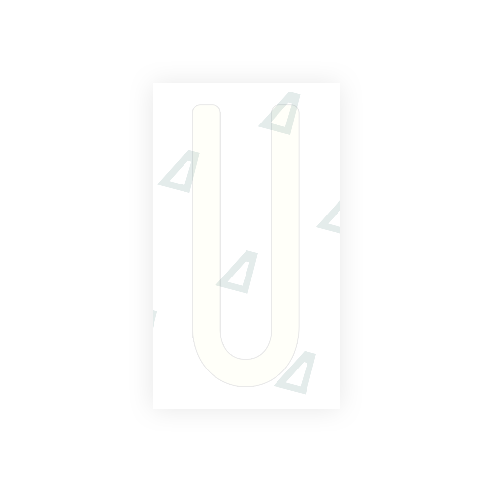 Alite Nanofilm for US (Ohio 2013) license plates - Symbol "U" - Alite