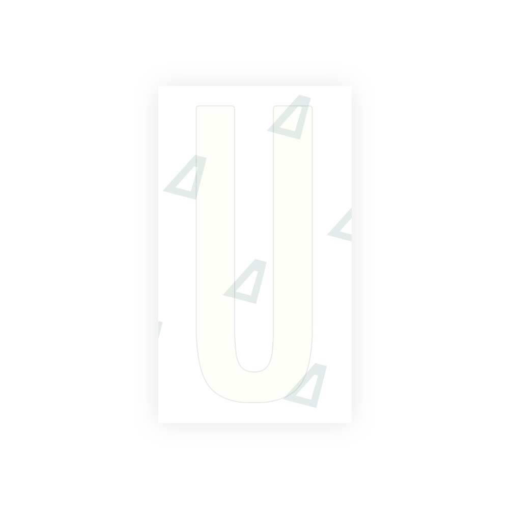 Alite Nanofilm for US (Texas) license plates - Symbol "U" - Alite