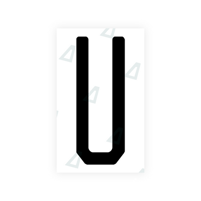 Alite Nanofilm for US (New Jersey - Embossed) license plates - Symbol "U" - Alite