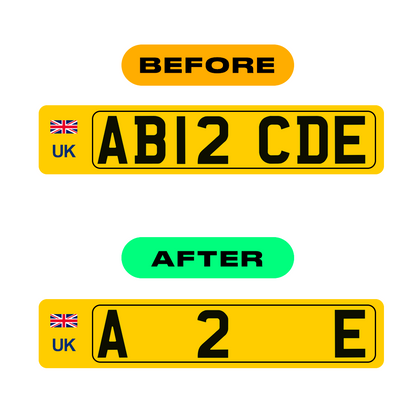 Alite Nanofilm for United Kingdom license plates - Symbol "6" - Alite
