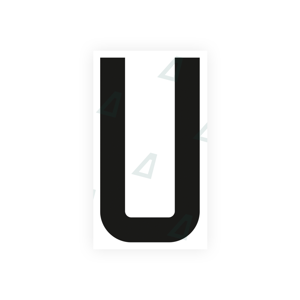 Alite Nanofilm for France license plates - Symbol "U" - Alite