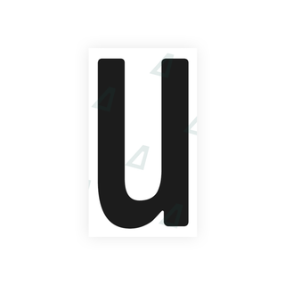 Alite Nanofilm for Germany (standard) license plates - Symbol "U" - Alite