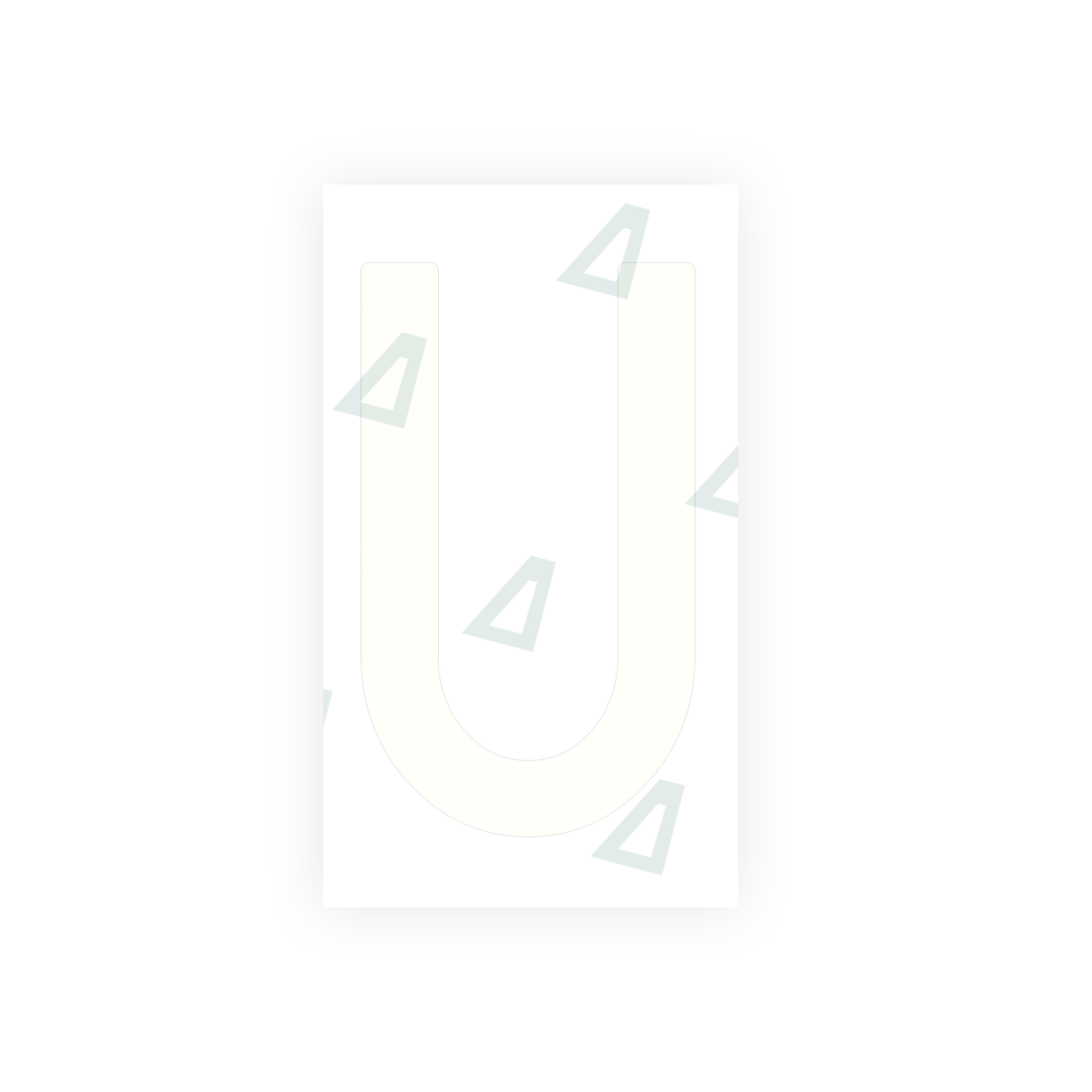 Alite Nanofilm for Spain Flat license plates - Symbol "U" - Alite