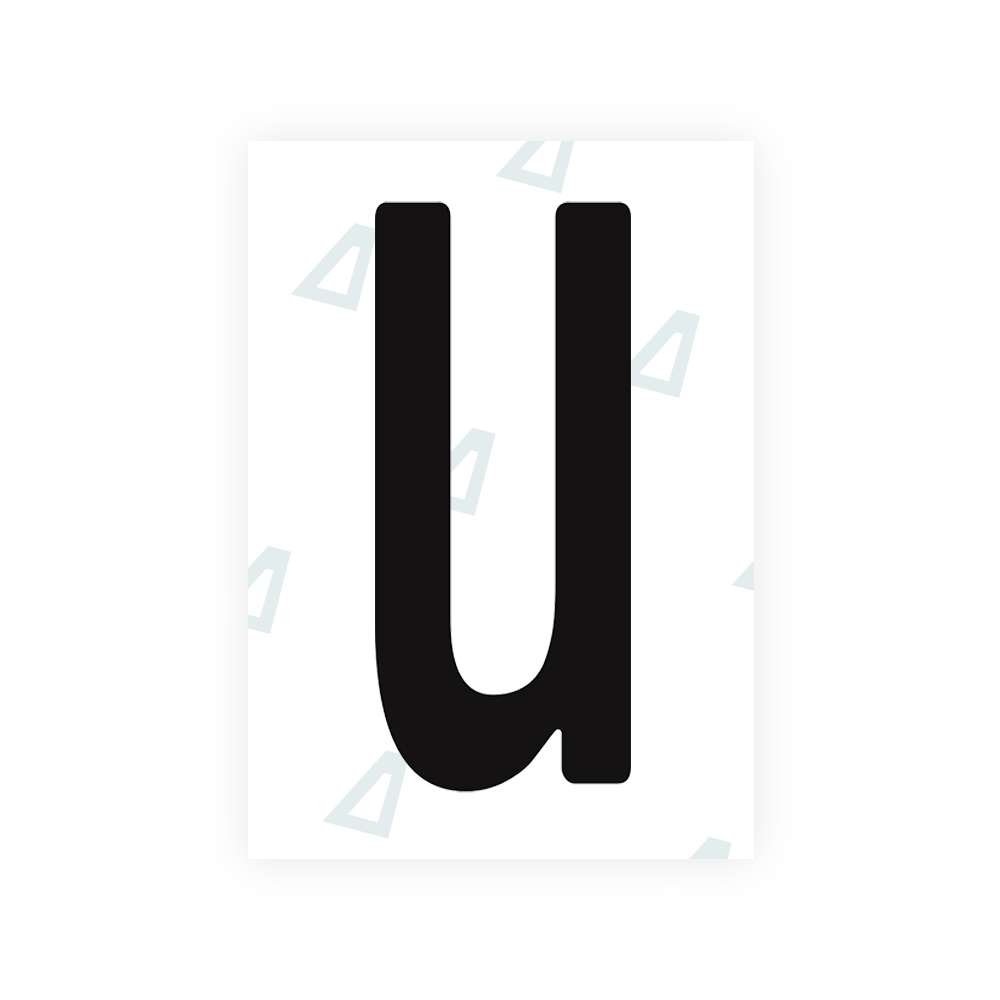 Alite Nanofilm for Guatemala license plates - Symbol "U" - Alite