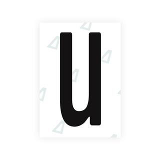 Alite Nanofilm for Guatemala license plates - Symbol "U" - Alite