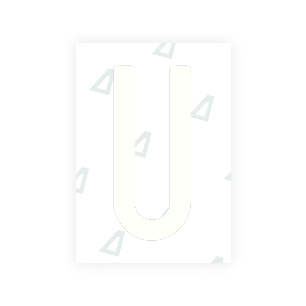 Alite Nanofilm for US (Connecticut 2013) license plates - Symbol "U" - Alite