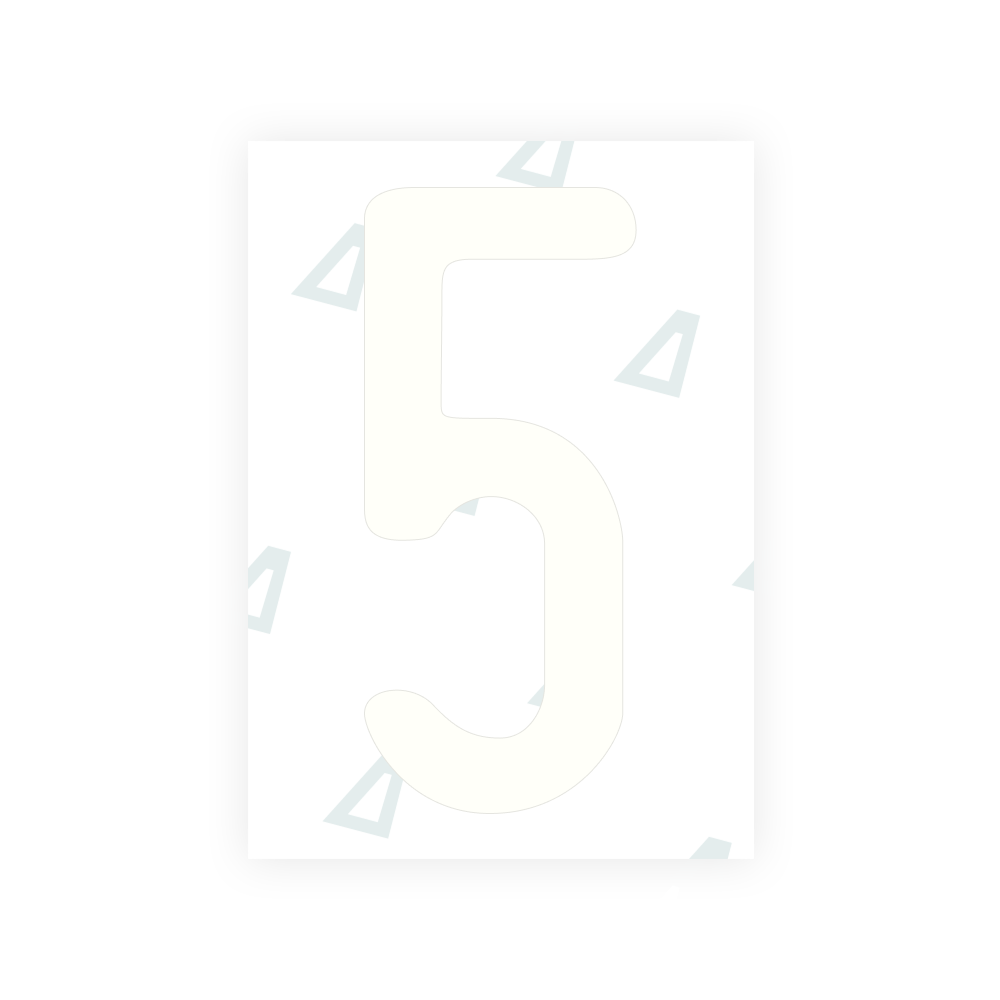 Alite Nanofilm for US (Utah 1994 - Round) license plates - Symbol "5"